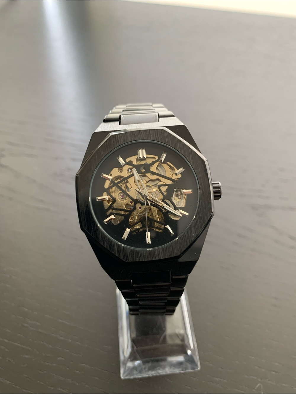 Brand New Skeleton Mechanical Men’s Watch Royal Oak Style Blacked Edition